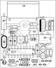 N�hled osazen� plo�n�ho spoje - pln� velikost ke sta�en� na konci str�nky